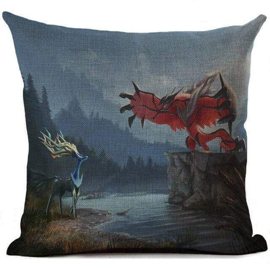 Zerneas vs Yveltal Pokemon Pillow